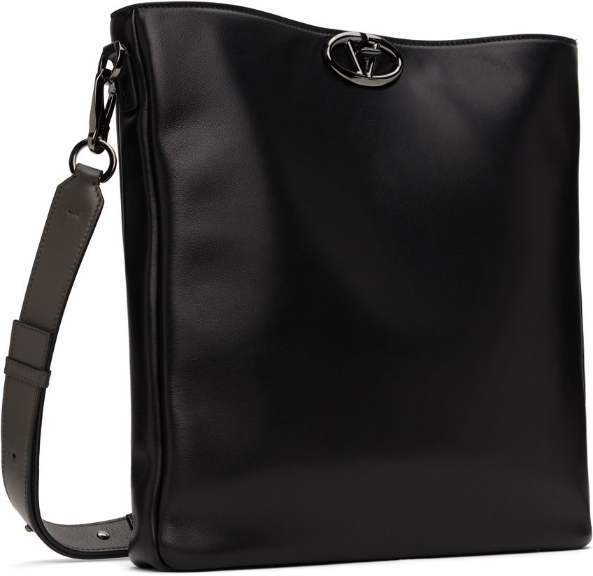 Torba za čez ramo Valentino Valentino Garavani VLogo 'The Bold Edition' Flat Shoulder Bag Črna | 5Y0B0C95XSK, 1