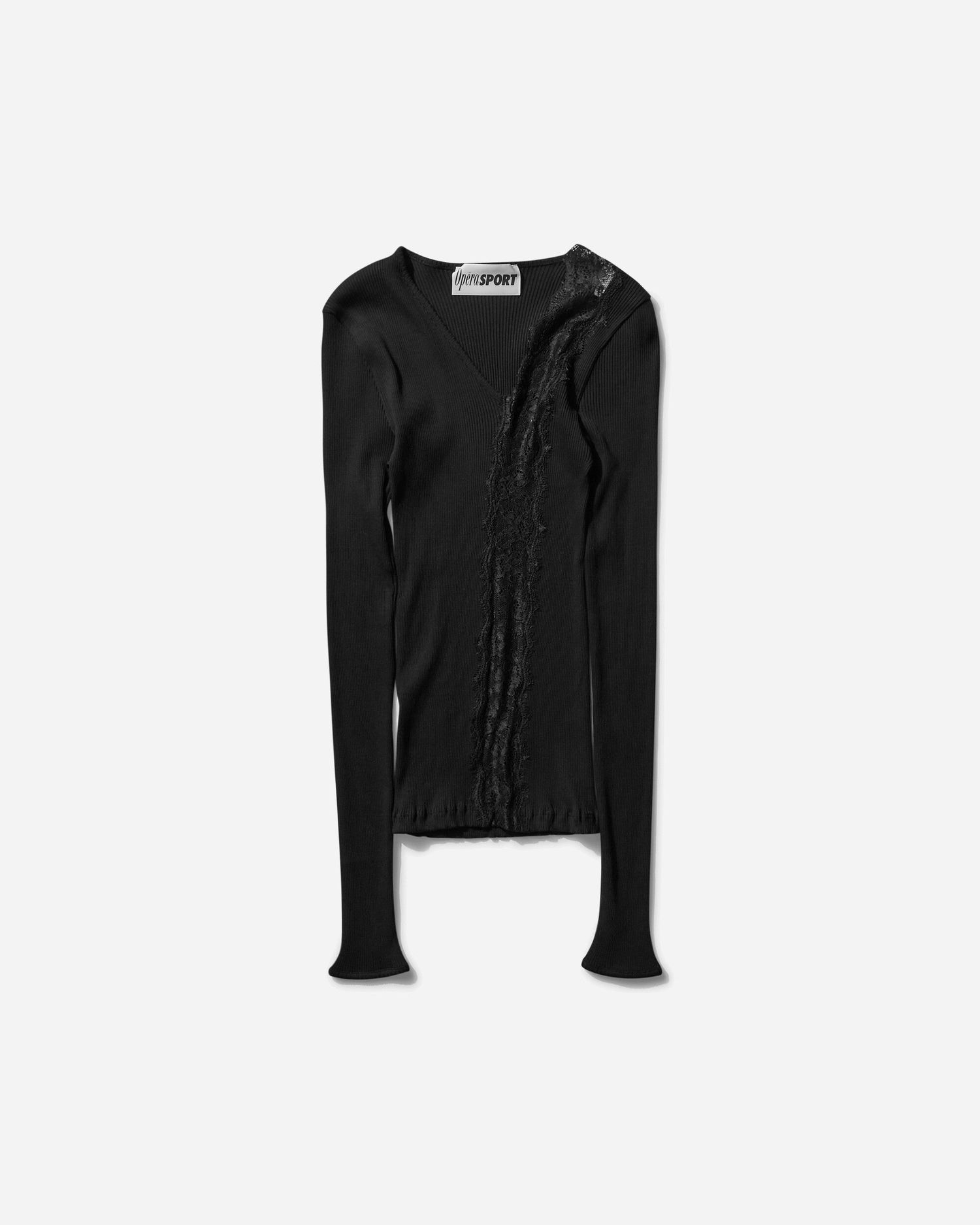 Pleteni pulover OpéraSPORT Ellie Seamless Top Črna | SS25-A15 BLK, 1