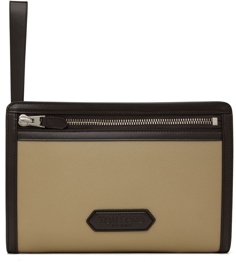 Torbica Tom Ford Leather Mini Pouch Bež | H0561-LCL213S