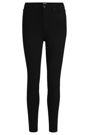 Kavbojke BOSS Slim-Fit Power-Stretch Jeans Črna | 50489812