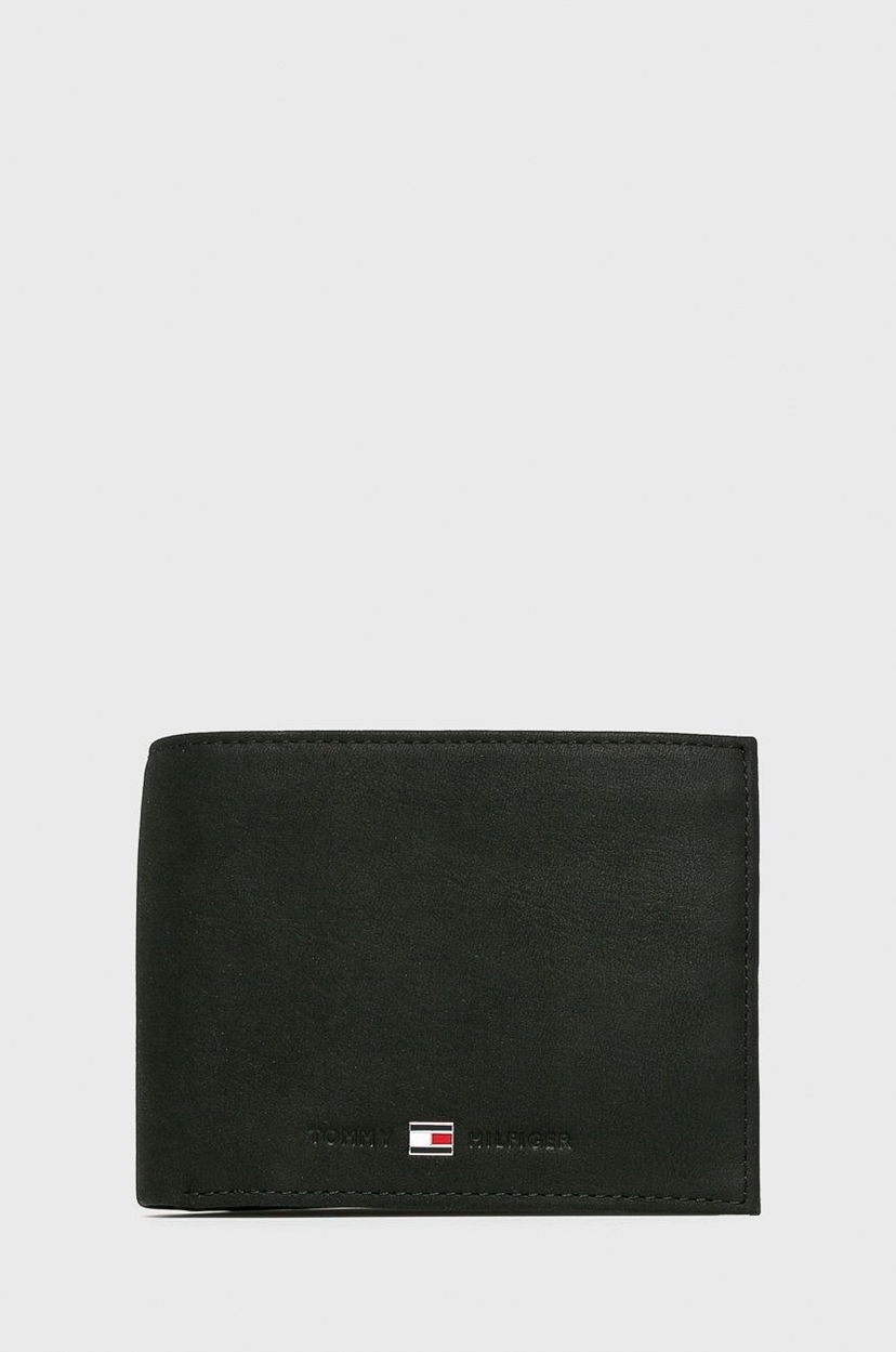 Denarnica Tommy Hilfiger Johnson Leather Wallet Črna | AM0AM00660