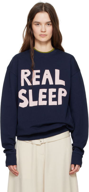 Pulover JW Anderson JW Anderson 'Real Sleep' Sweatshirt Mornarica | JW0230-PG1632, 0