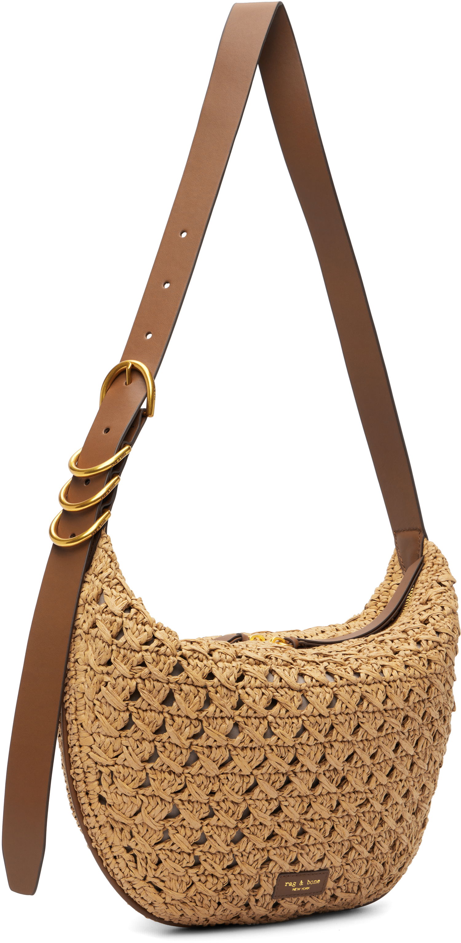 Torba za čez ramo rag & bone Rag & Bone Mercer Medium Crochet Shoulder Bag Bež | RF100902, 1