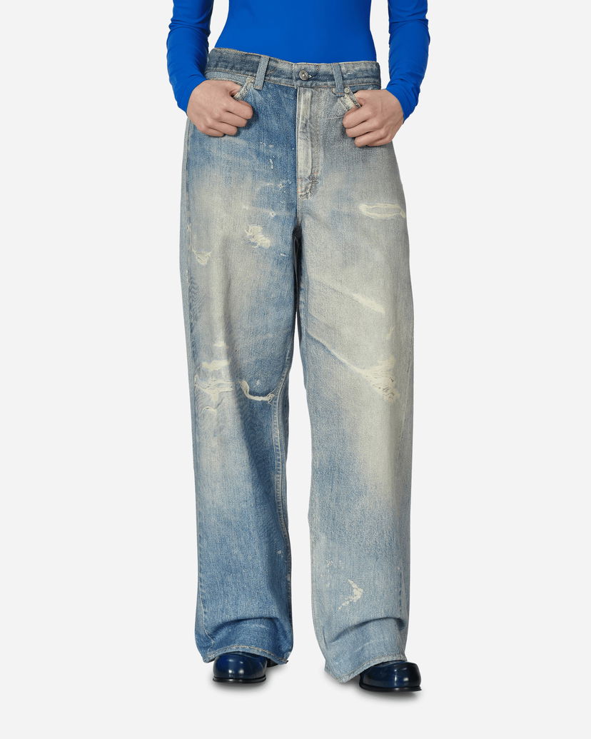 Kavbojke OUR LEGACY Full Cut Distressed Jeans Modra | W4205TDD 001