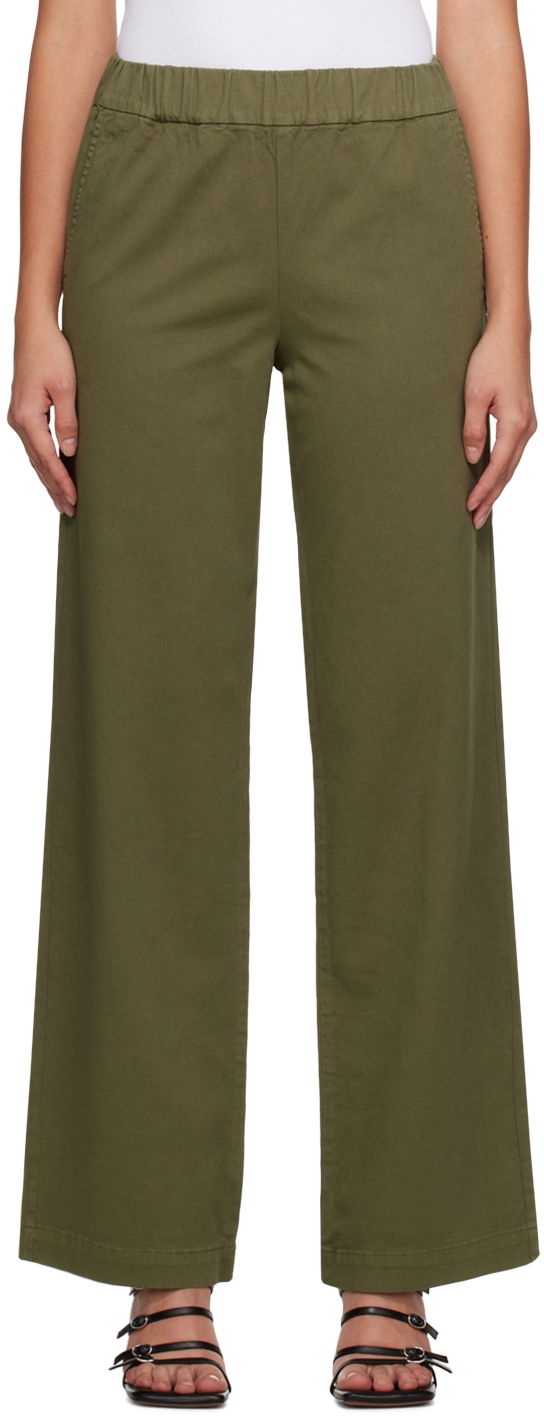 Hlače Anine Bing Koa Wide Leg Pull On Pants Zelena | A-03-3289-320B