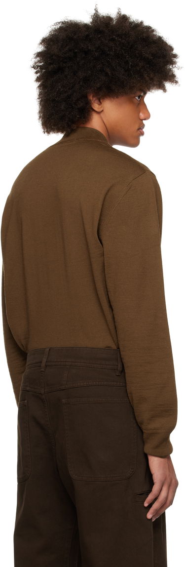 Pleteni pulover LEMAIRE Mock Neck Sweater Rjava | TO1321 LK087, 2