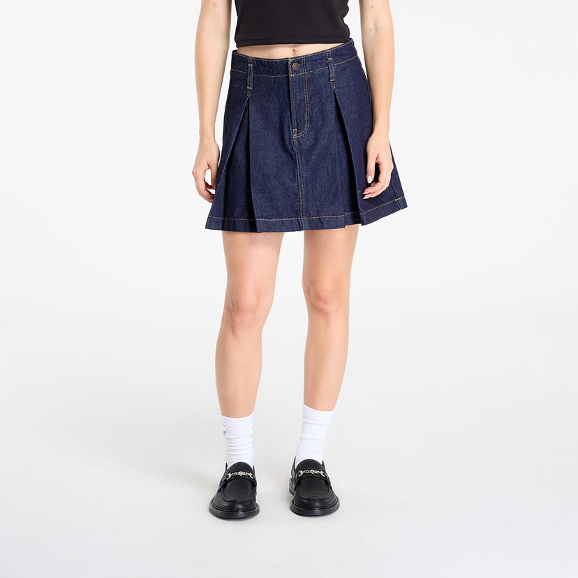 Krila CALVIN KLEIN Skirt Jeans Pleated Denim Skirt Blue Mornarica | LV047C717G N8D