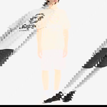 Majica AAPE by A Bathing Ape AAPE OG Moonface GRZ Camo T-Shirt, Size Large Bež | AAPTEM1640XA-BG2, 4