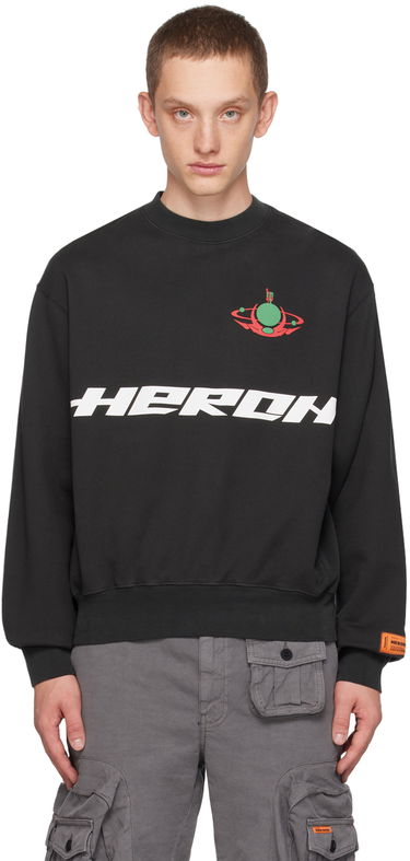 Pleteni pulover HERON PRESTON Burn Crewneck Zelena | HMBA020F23JER0071050, 0