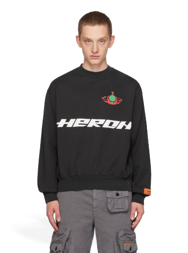 Pleteni pulover HERON PRESTON Burn Crewneck Zelena | HMBA020F23JER0071050