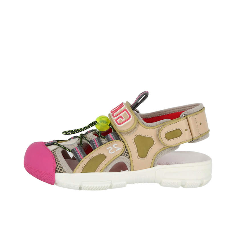 Superge in čevlji Gucci Tinsel Sport Sandals Crystal Beige (Women's) Večbarvna | 570440 98D30 8510