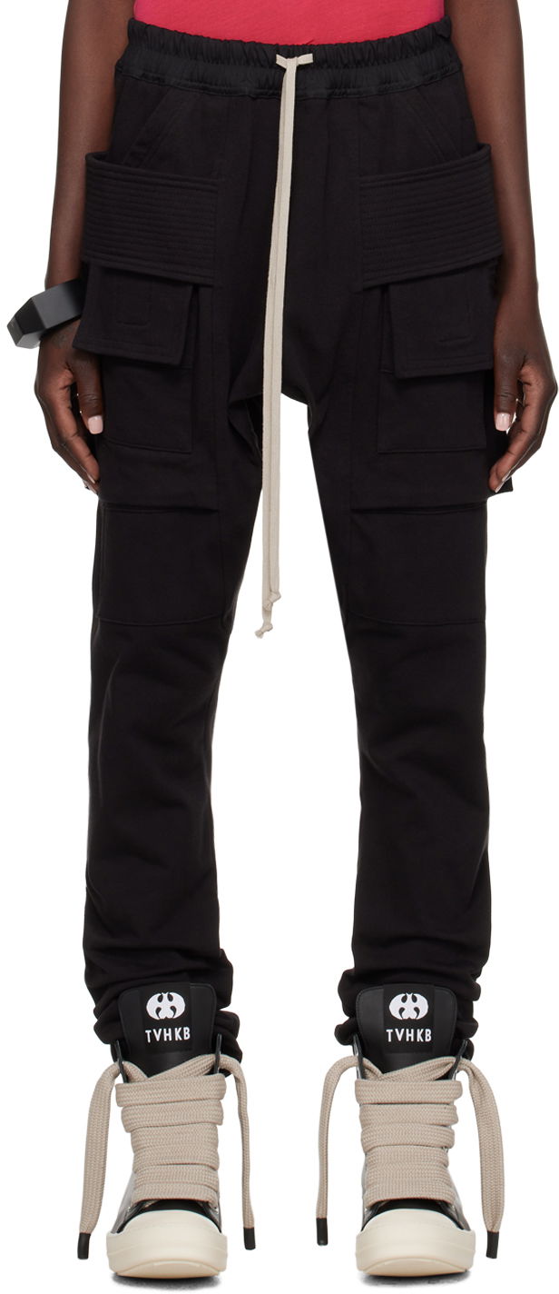 Hlače Rick Owens SSENSE x TVHKB x Edition Creatch Trousers Črna | RN02C4312 RIGEP6, 0