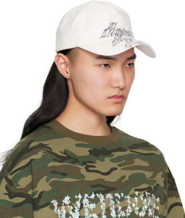 Kapa We11done We11done Flame Logo Baseball Cap Bela | WD-AH0-25-409-U-WH, 1