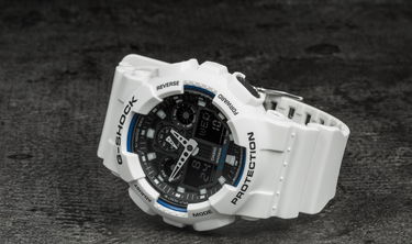 Ure CASIO G-Shock Bela | GA 100B-7A, 0