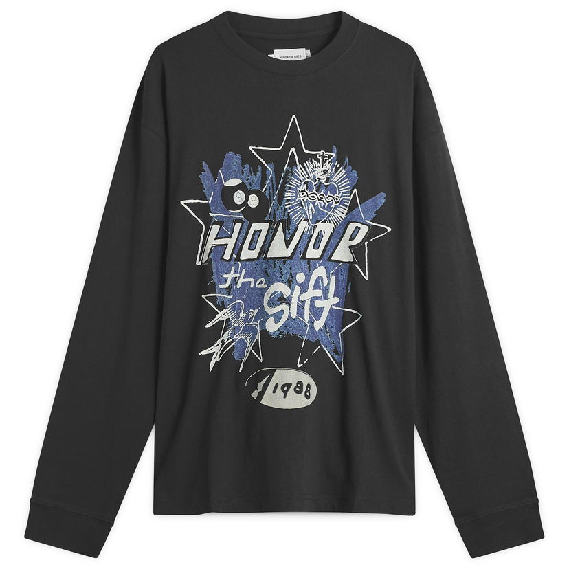 Majica Honor The Gift Honor the Gift Pop Art Long Sleeve T-Shirt Črna | HTG250344-BLK