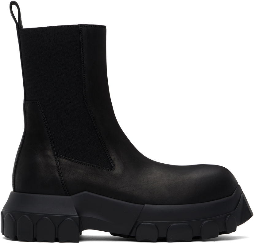 Superge in čevlji Rick Owens Rick Owens Hollywood Beatle Bozo Tractor Chelsea Boots Črna | RU01E5881 LWN