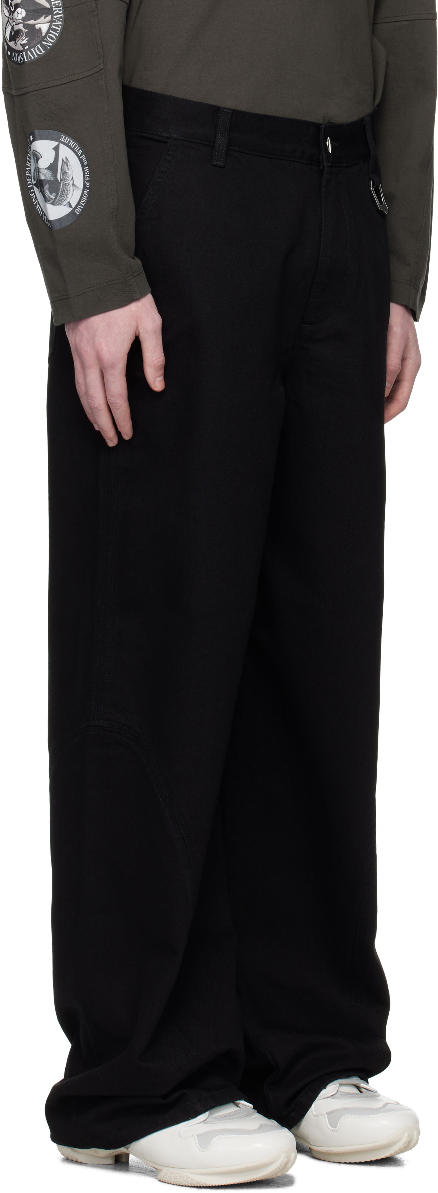 Kavbojke HELIOT EMIL Heliot Emil Basalt Wide-Leg Jeans Črna | PREAW25_M_10_189_BLK0_CO, 1
