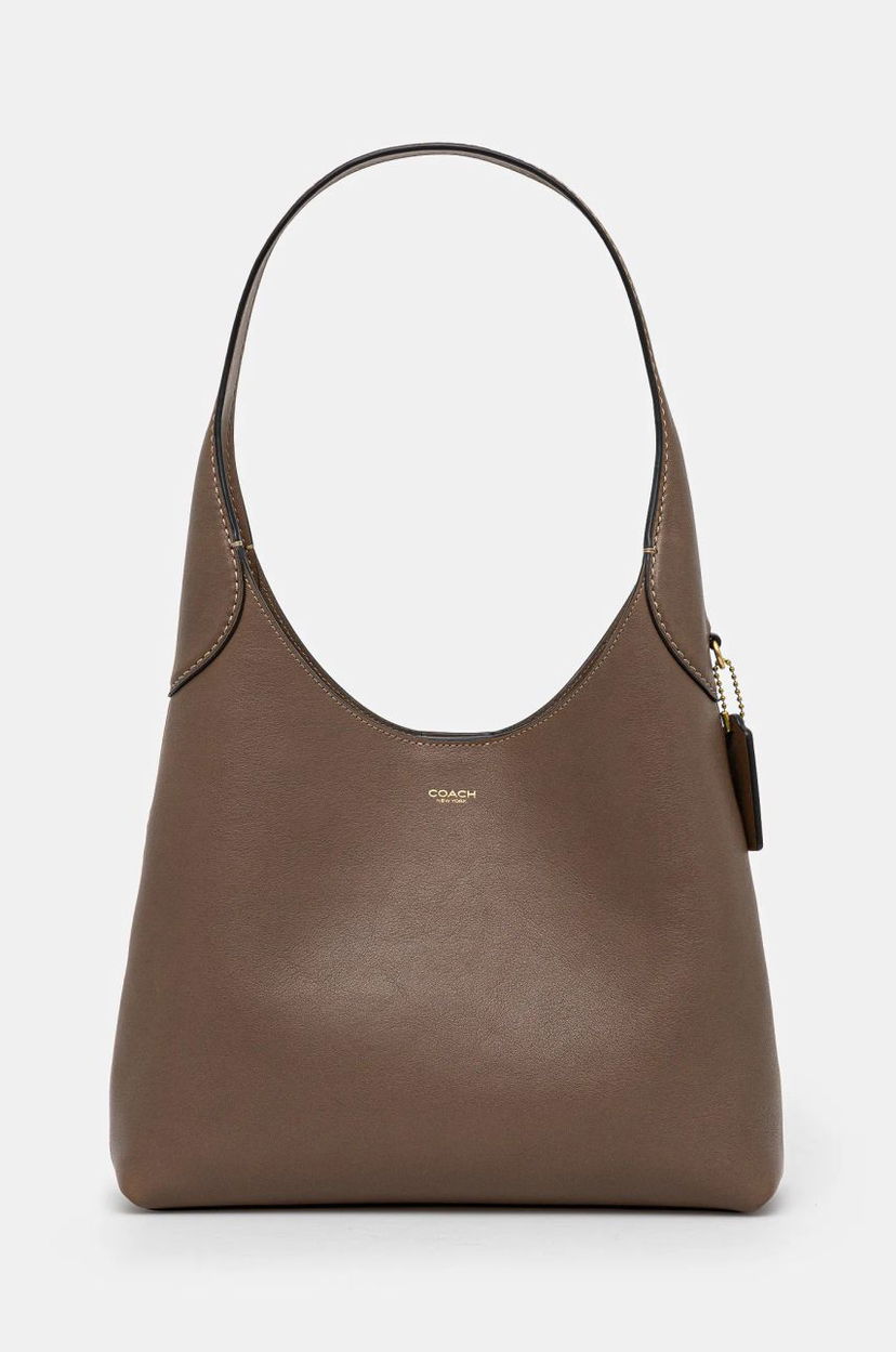 Torbica Coach Leather Shoulder Bag Rjava | CU068