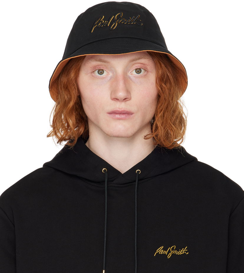 Klobuk Paul Smith Paul Smith Shadow Bucket Hat Črna | M1A-921DT-M779-79