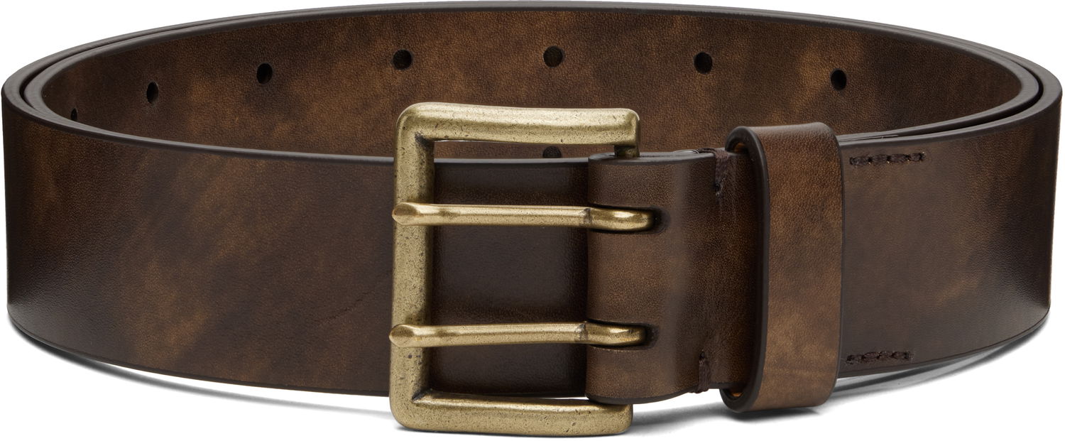 Pasovi AURALEE AURALEE Two-Hole Buckle Belt Rjava | A25AB02RP, 0
