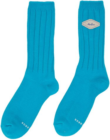 Nogavice ADER ERROR ADER error Fluic Ribbed Socks Turkizna | BMADSSAC0301LB, 1