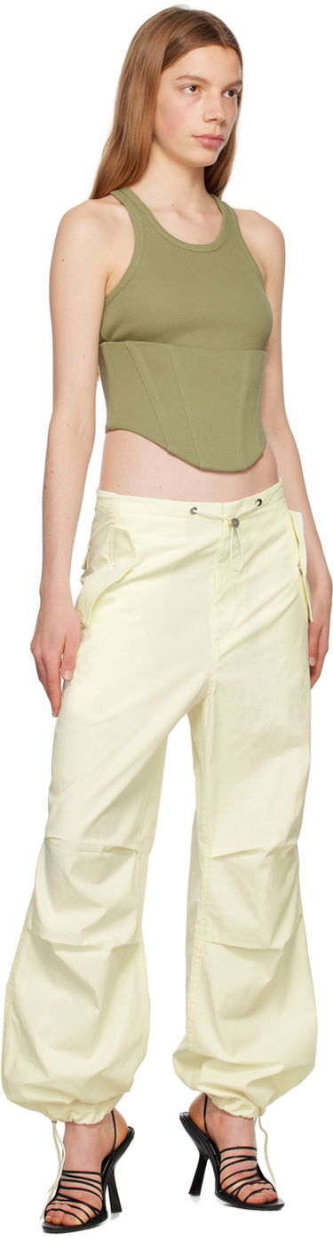 Majica brez rokavov Dion Lee Dion Lee Float Ribbed Tank Top Zelena | C3146P23, 3