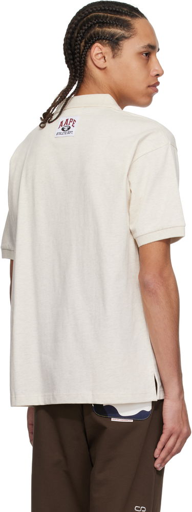 Polo majica AAPE by A Bathing Ape AAPE by A Bathing Ape Main Polo Bež | AAPPOM1662XAOBG2, 2