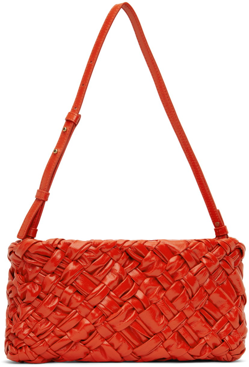 Torba za čez ramo Bottega Veneta Kalimero Cha-Cha Shoulder Bag Rdeča | 785780 V40T1