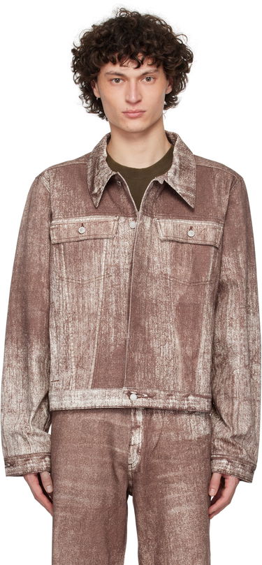 Jakna Camper Camperlab Paint Print Denim Jacket Rjava | AU00021-003, 0