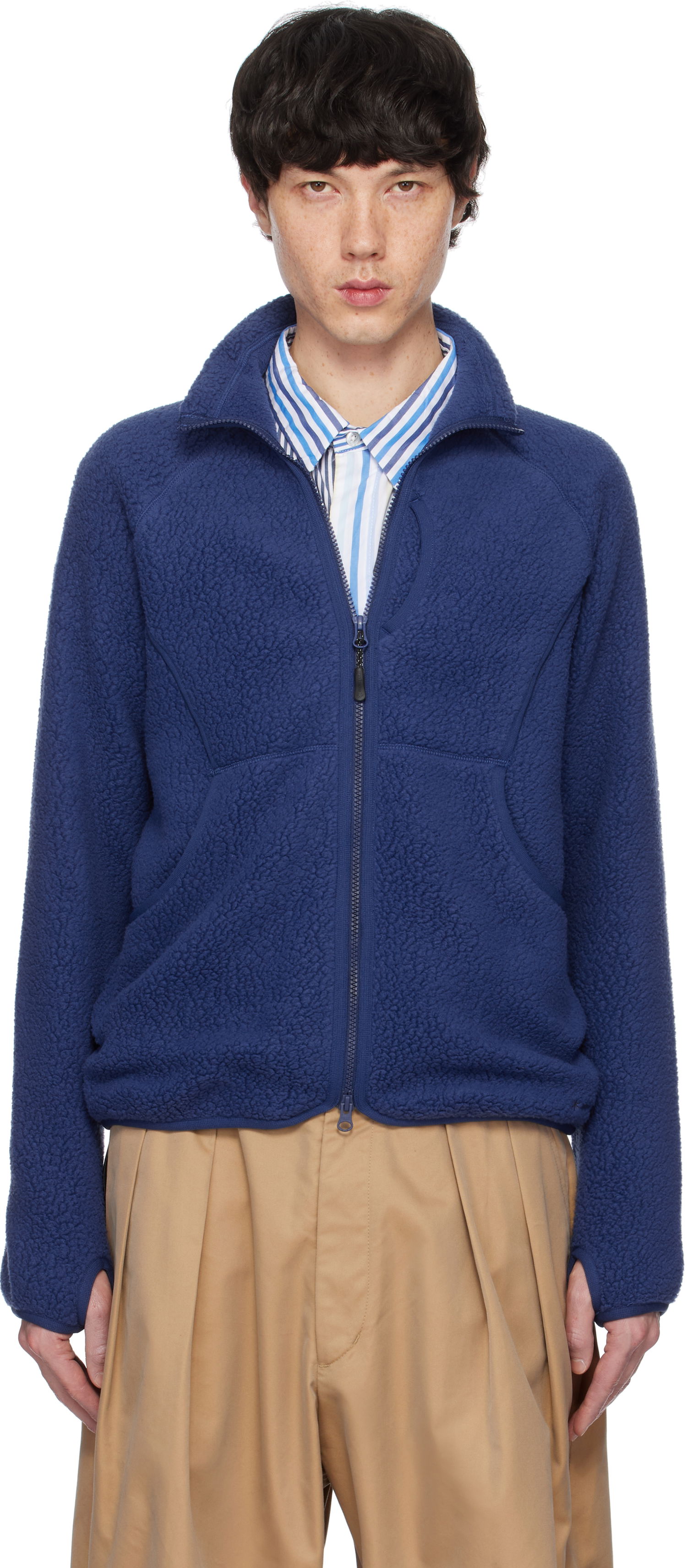Pulover Snow Peak Thermal Boa Fleece Jacket Modra | SW-24AU005, 0