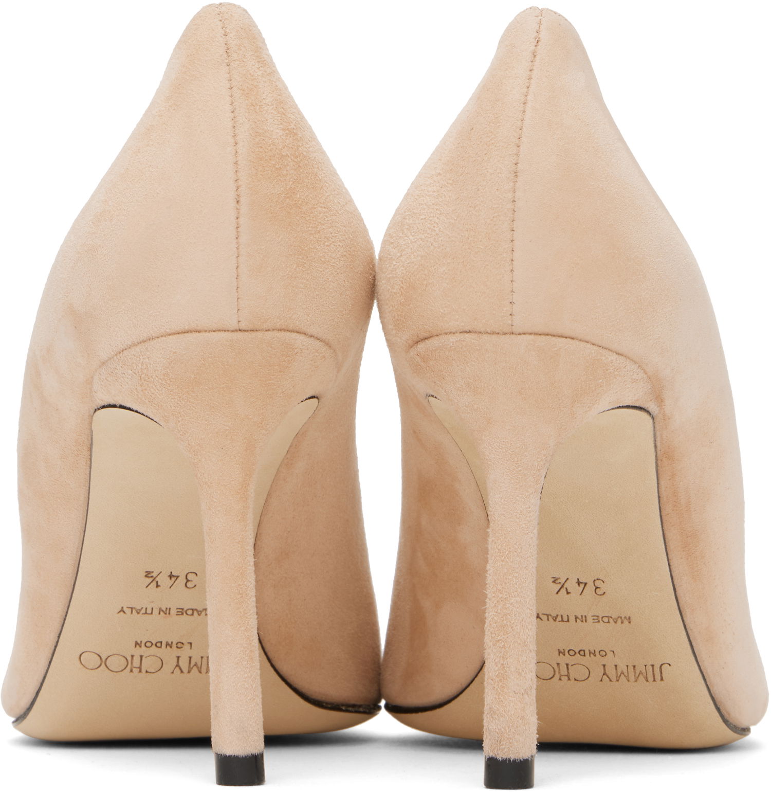 Superge in čevlji Jimmy Choo Jimmy Choo Romy 85 Suede Heels Bež | ROMY 85, 1