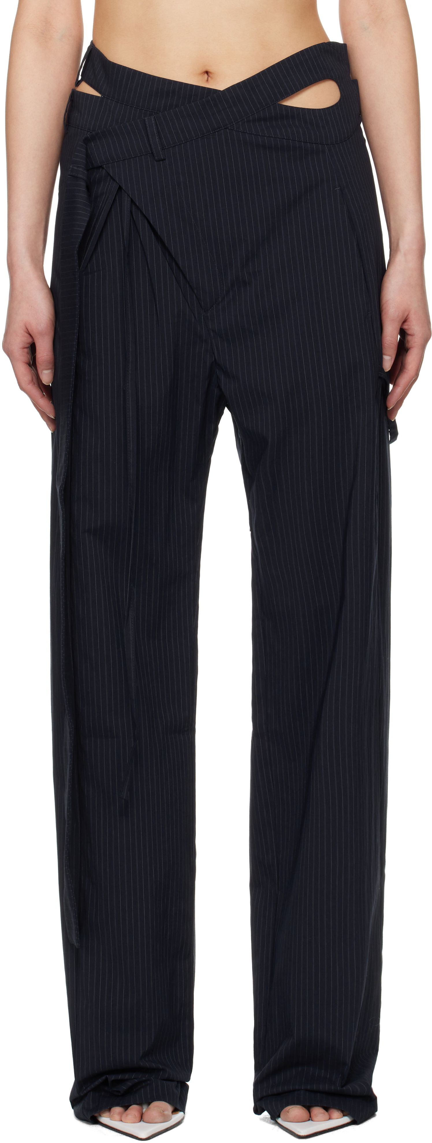 Hlače Ottolinger Ottolinger Signature Wrap Suit Trousers Črna | 12320152301, 0