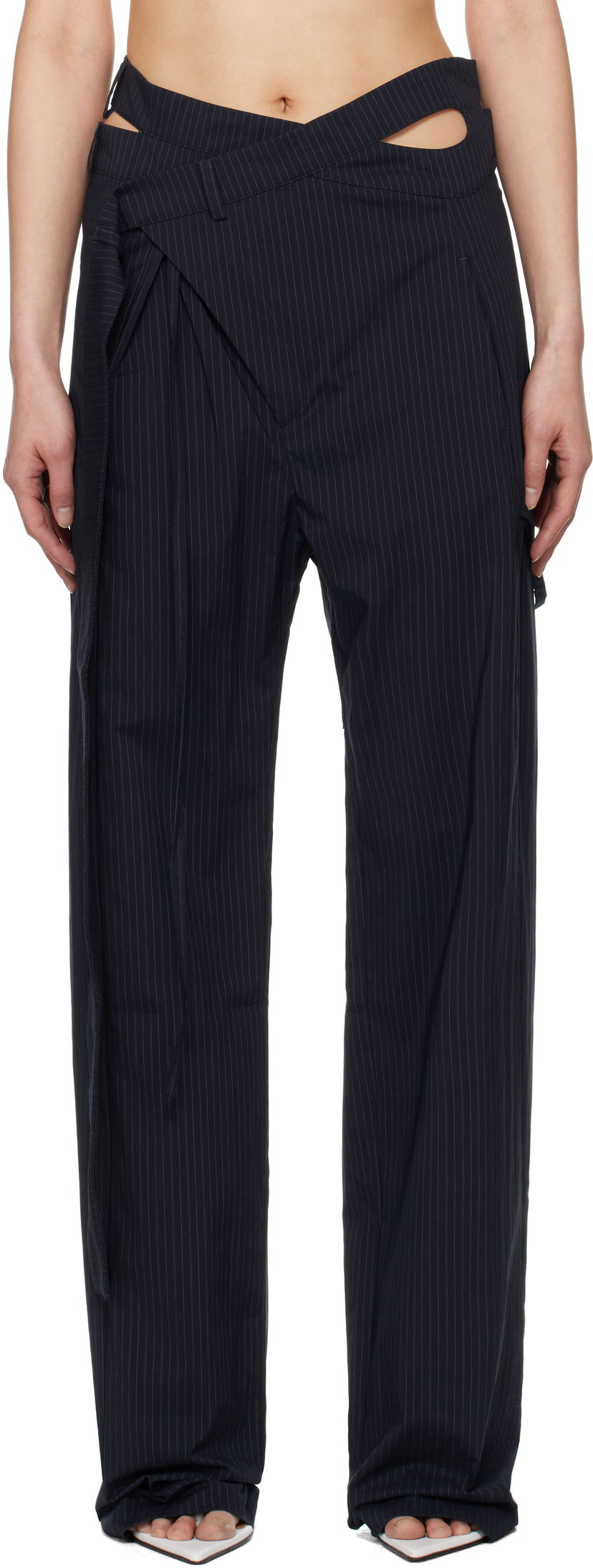 Hlače Ottolinger Ottolinger Signature Wrap Suit Trousers Črna | 12320152301