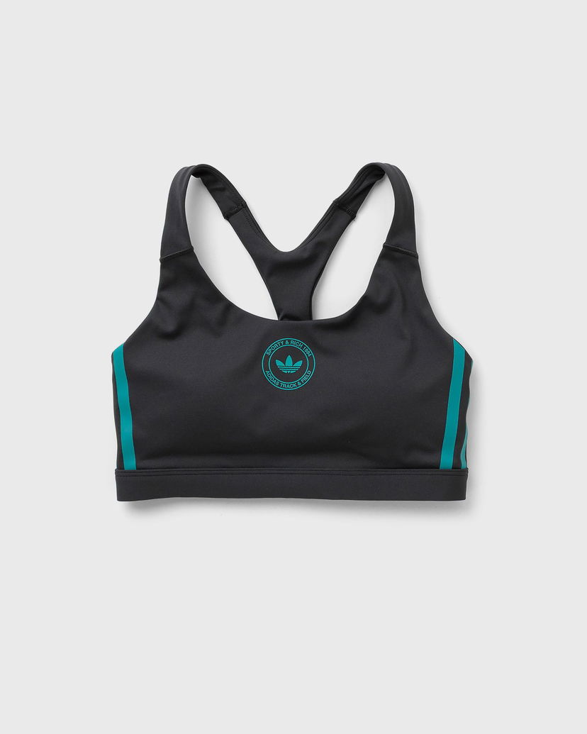 Modrček adidas Originals Sporty & Rich Racerback Bralette Črna | KA0710