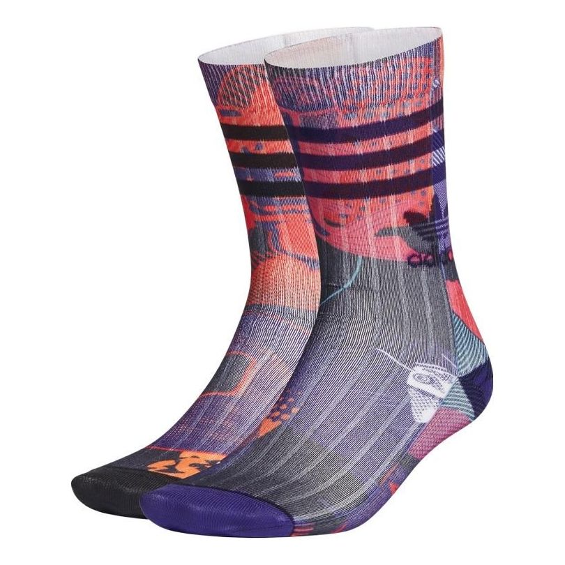 Nogavice adidas Originals Originals Colorblock Stripe Casual Socks Lila | GT6663