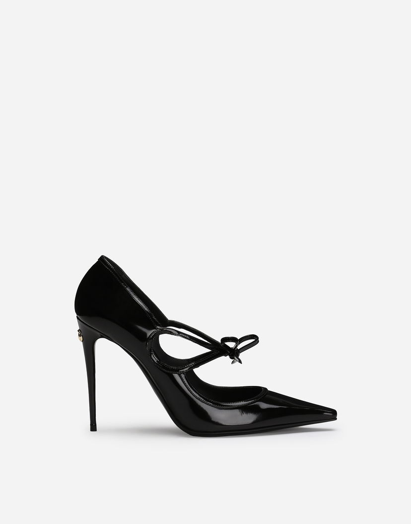 Superge in čevlji Dolce & Gabbana Polished Calfskin Pumps Črna | CD1853A103780999