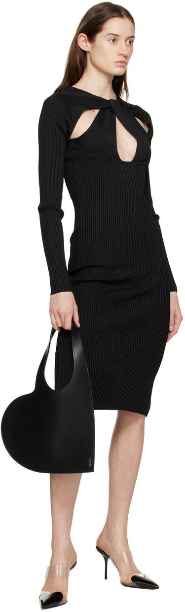 Obleke Coperni Twisted Cutout Midi Dress Črna | COPML39600, 3