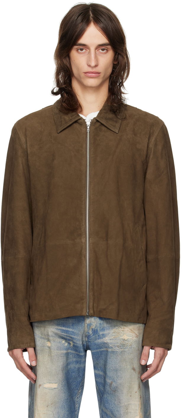Jakna rag & bone Rag & Bone Melrose Suede Jacket Rjava | MBW24F2022SUML, 0