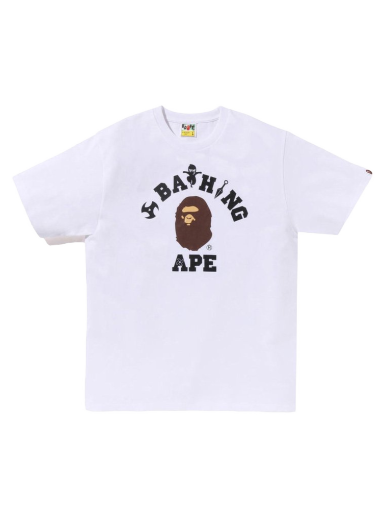 Majica BAPE Ninja College Tee Bela | 1J22-110-070