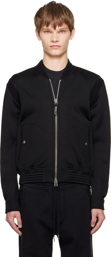 Bomber jakna Tom Ford TOM FORD Cotton Viscose Bomber Jacket Črna | JZL019-JMC081, 0