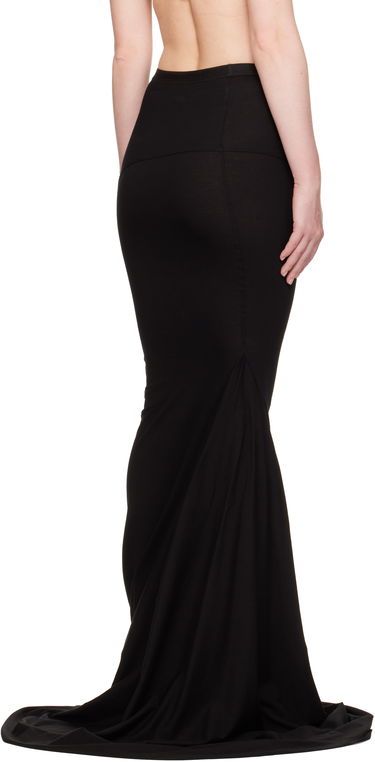 Krila Rick Owens Rick Owens Hollywood Lido Maxi Skirt Črna | RO01E7378 JA, 2