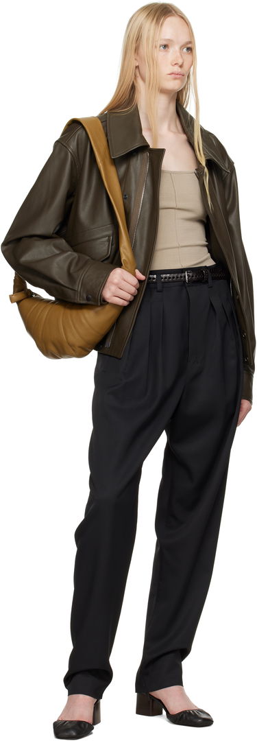 Hlače LEMAIRE Lemaire Pleated Tailored Trousers Črna | PA1178 LF1362, 3