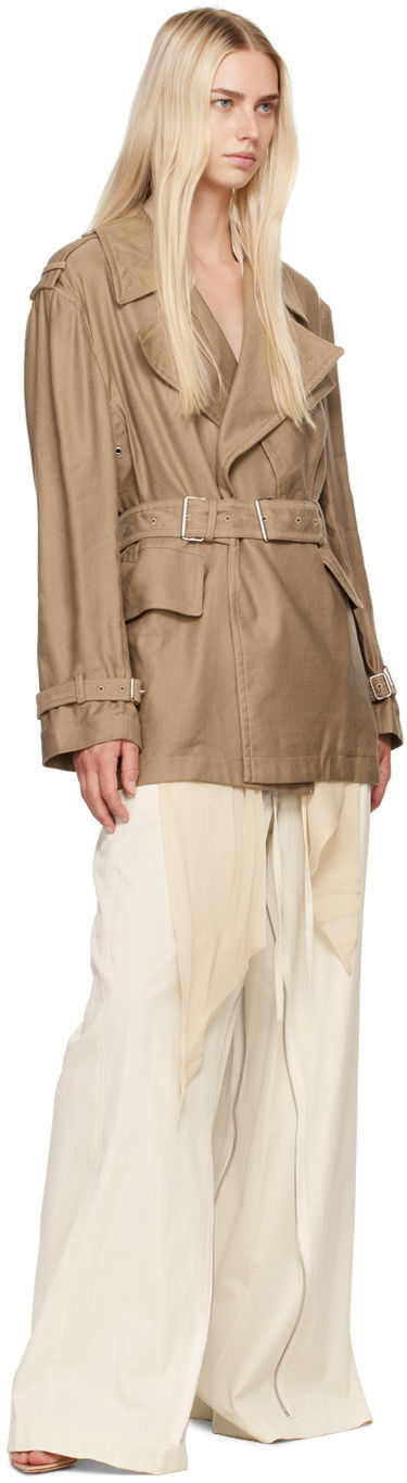 Trenčkot Helmut Lang Helmut Lang Rider Trench Coat Bež | O04HW401, 3