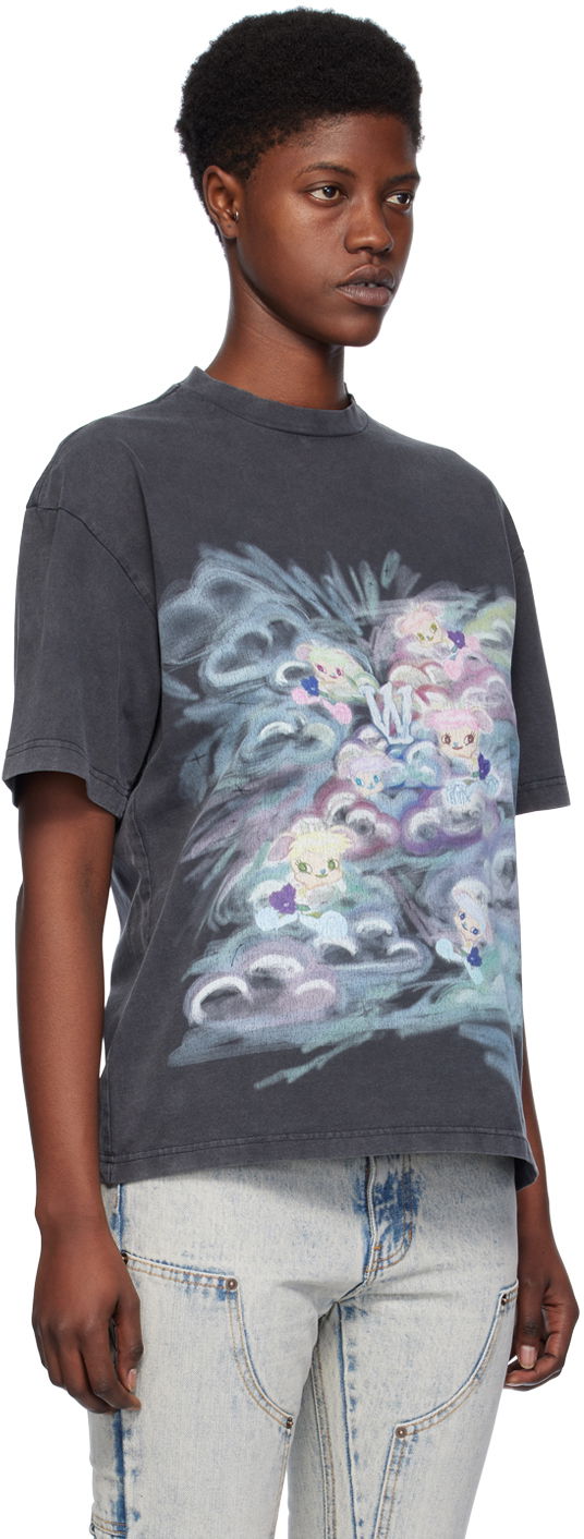 Majica We11done We11done Printed T-Shirt Črna | WD-TT0-24-729-U-BK, 1