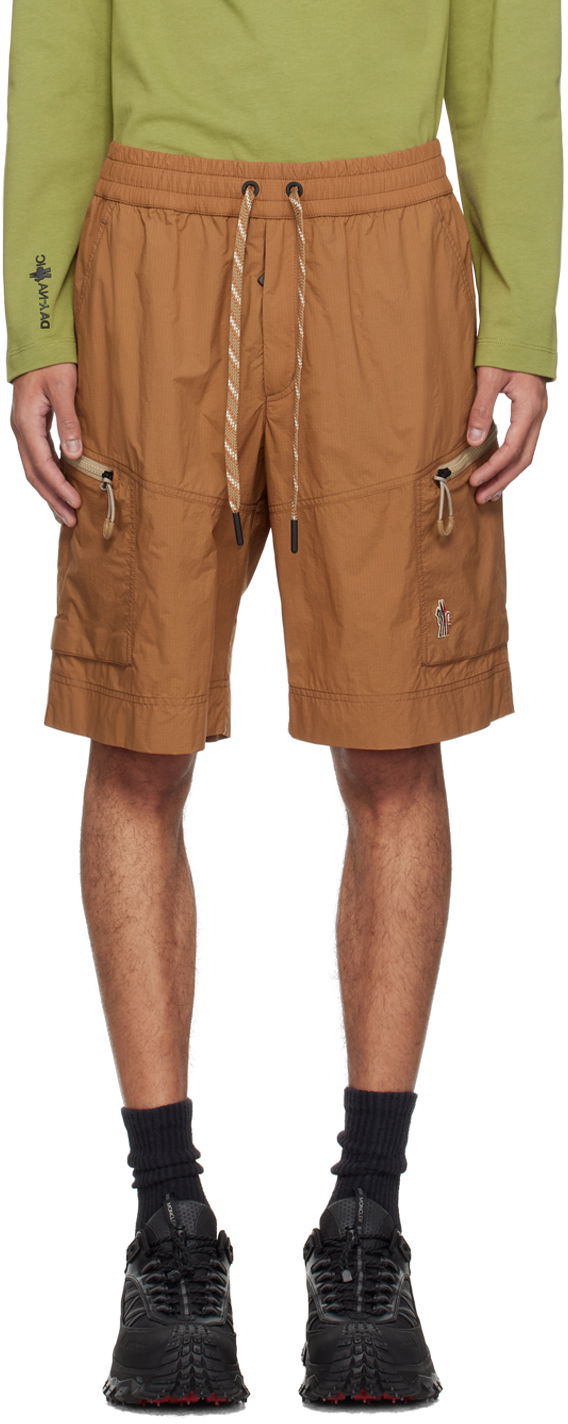 Kratke hlače Moncler Drawstring Shorts Rjava | J10972B0000353A59