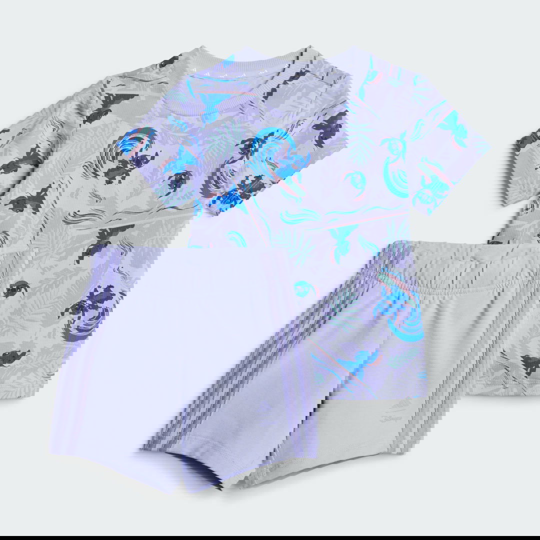 Trenirka adidas Performance Disney Lilo & Stitch T-Shirt and Shorts Set Lila | JF3632, 0