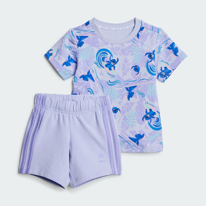 Trenirka adidas Performance Disney Lilo & Stitch T-Shirt and Shorts Set Lila | JF3632