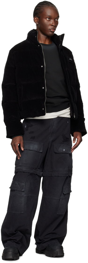Pleteni pulover We11done Faded Sweatshirt Črna | WD-TS2-24-721-U-BK, 3