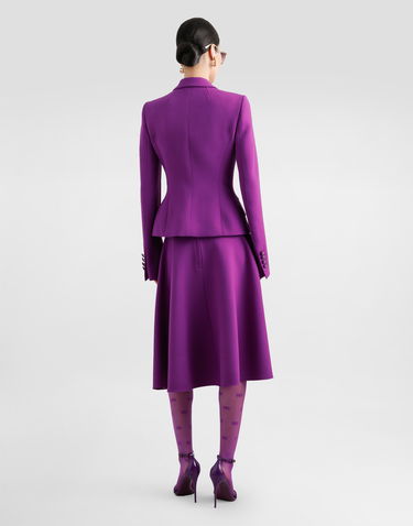 Jakna Dolce & Gabbana Dolce & Gabbana Double Crepe Fitted Blazer Lila | F27DSTGDC9HF0571, 2