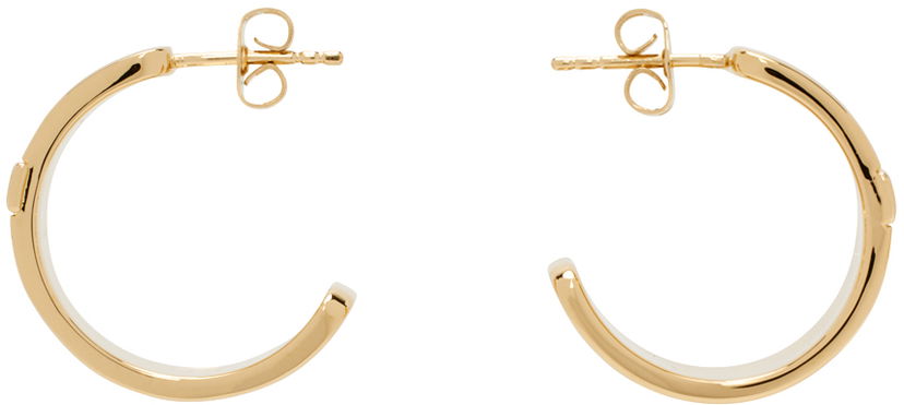Uhani A.P.C. Gold Grace Hoop Earrings Rumena | MEAEC-F70848